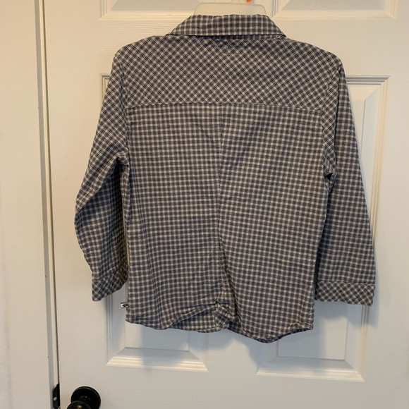 Black and white plaid button up - Picture 4 of 4
